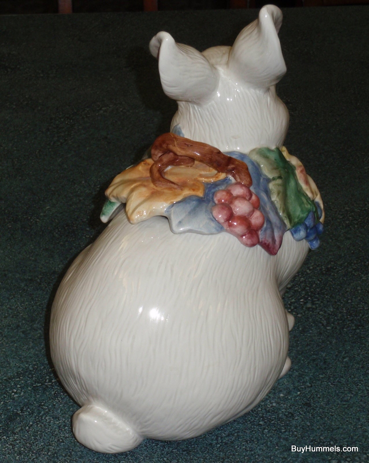 Bunny Rabbit Cookie Jar 11.25" Fitz And Floyd Essentials Fruits