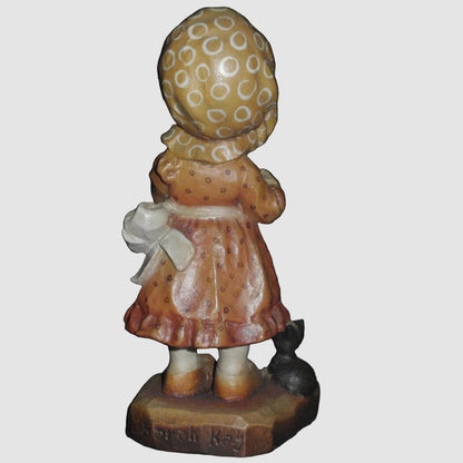 "Helping Mother" ANRI Sarah Kay 4" Wood Carving Figurine