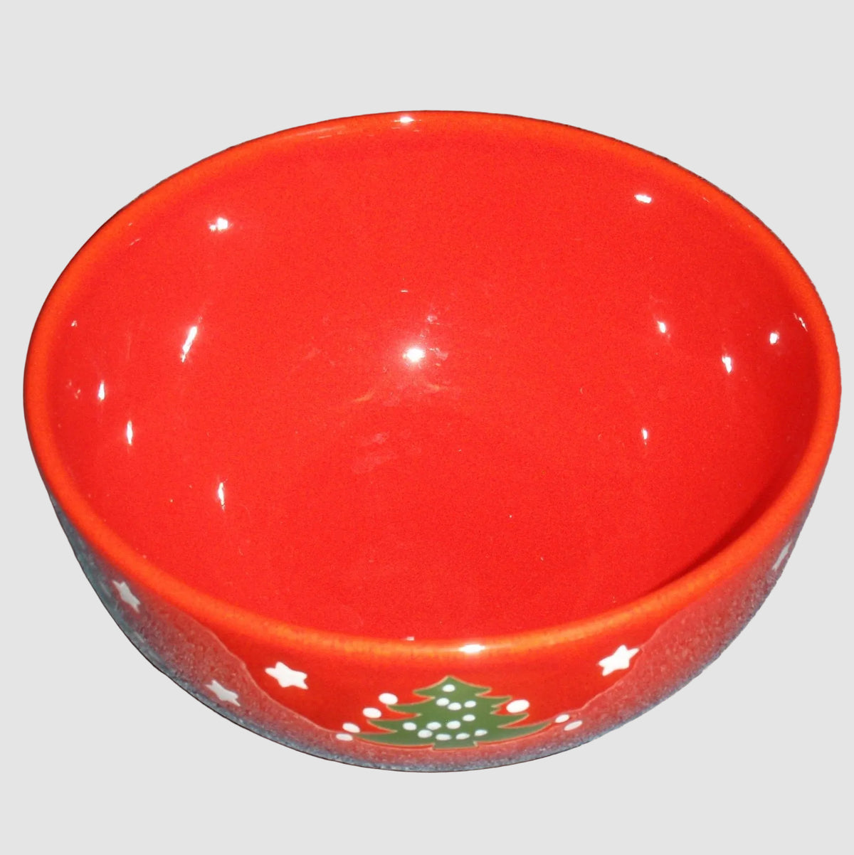 Waechtersbach Christmas Tree Stars Red Salad / Soup Bowl (3.5" x 6")