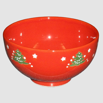 Waechtersbach Christmas Tree Stars Red Salad / Soup Bowl (3.5" x 6")