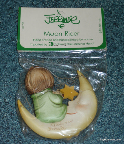 Anri Ferrandiz "Moon Rider" Christmas Ornament - Child On Moon Playing Flute!