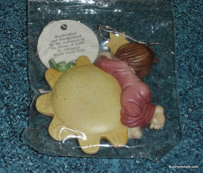Anri Ferrandiz Christmas Ornament "Sunshine" Angel Playing Flute #624-201