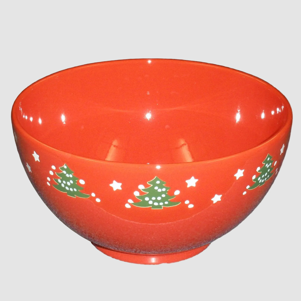Waechtersbach Christmas Tree Stars 7.5" Footed Popcorn / Serving Bowl