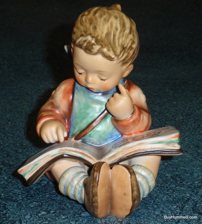 "Thoughtful" Goebel Hummel Figurine #415 - Little Boy Reading A Book