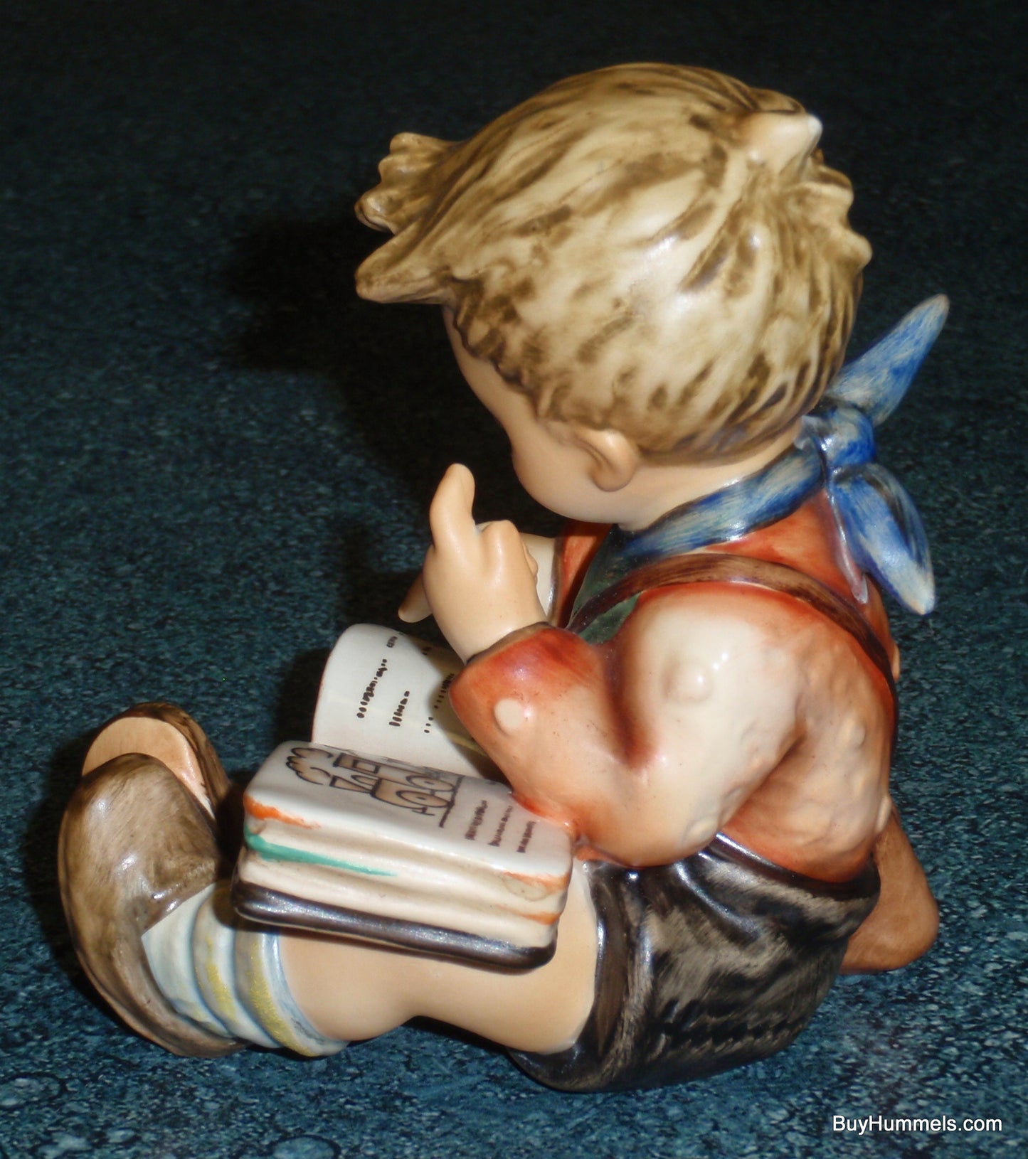 "Thoughtful" Goebel Hummel Figurine #415 - Little Boy Reading A Book