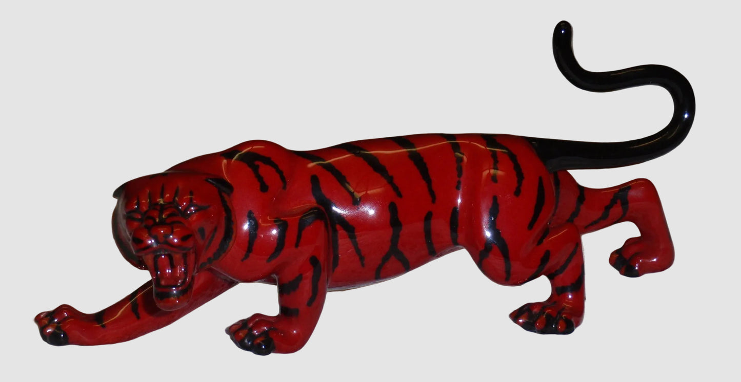 "Sheng Chi Tiger" Royal Doulton Prestige Flambe Figurine BA66 (7.5")