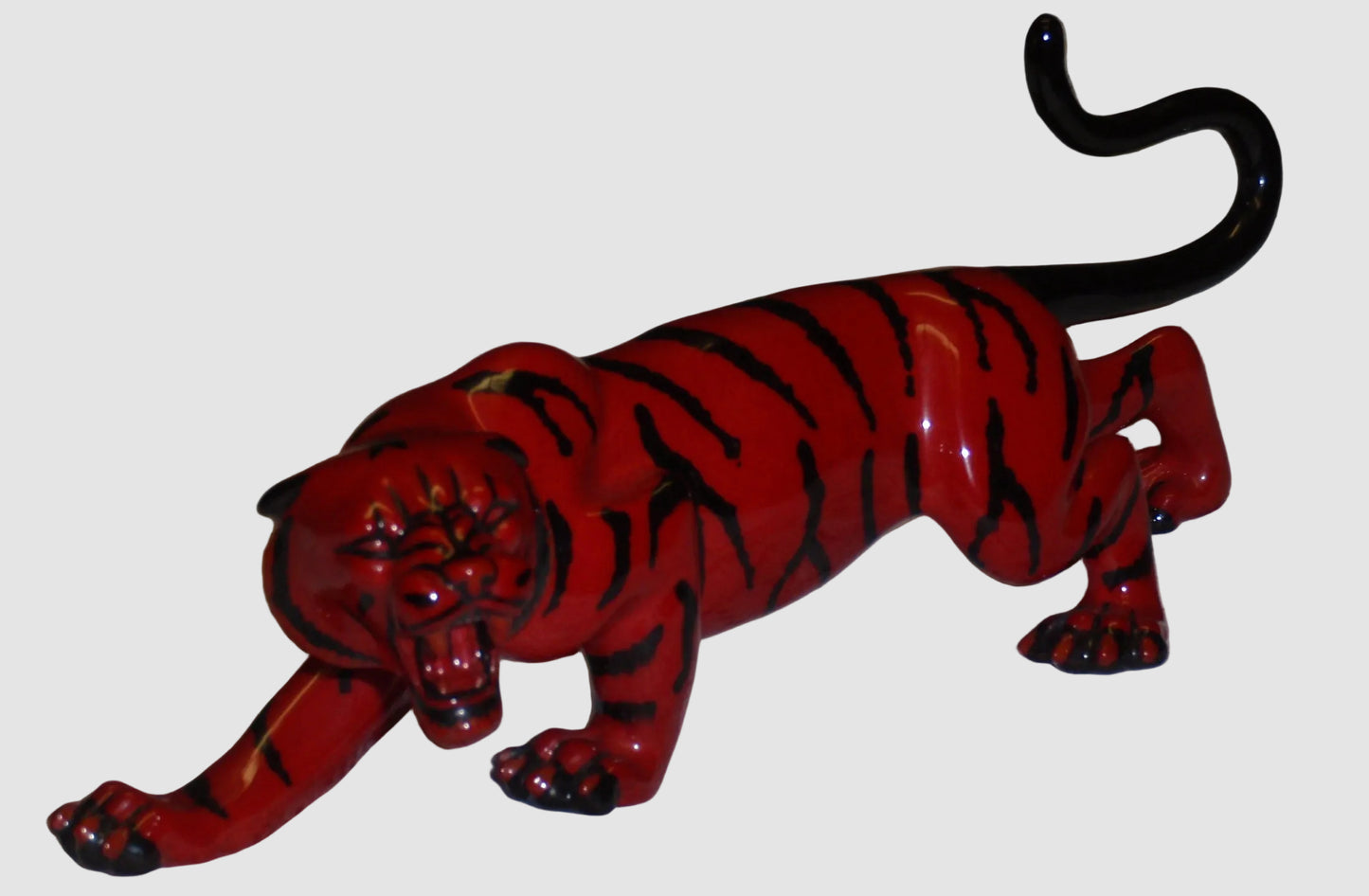 "Sheng Chi Tiger" Royal Doulton Prestige Flambe Figurine BA66 (7.5")