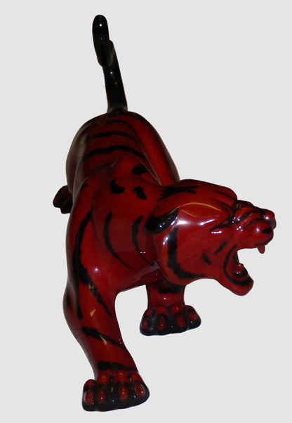 "Sheng Chi Tiger" Royal Doulton Prestige Flambe Figurine BA66 (7.5")