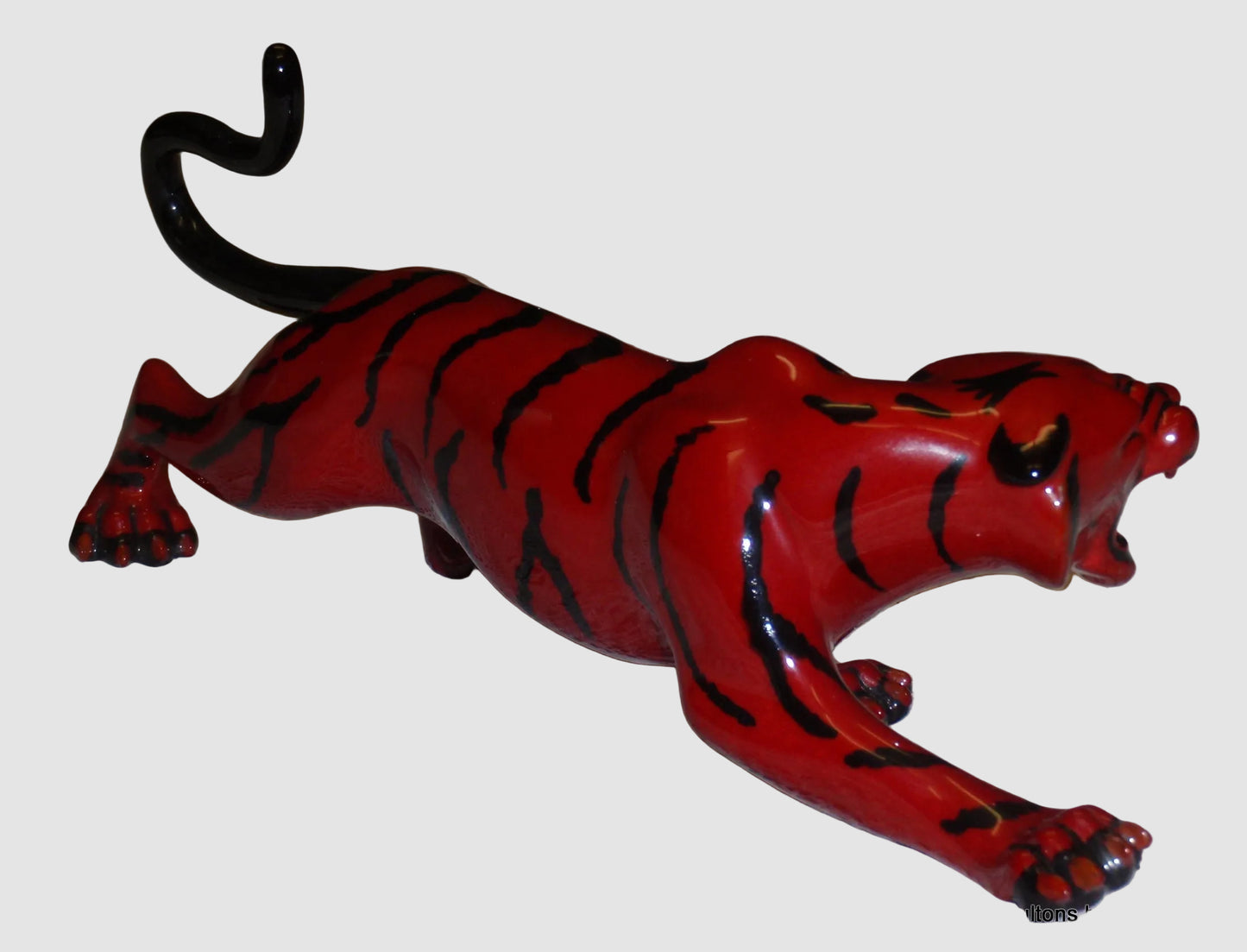 "Sheng Chi Tiger" Royal Doulton Prestige Flambe Figurine BA66 (7.5")