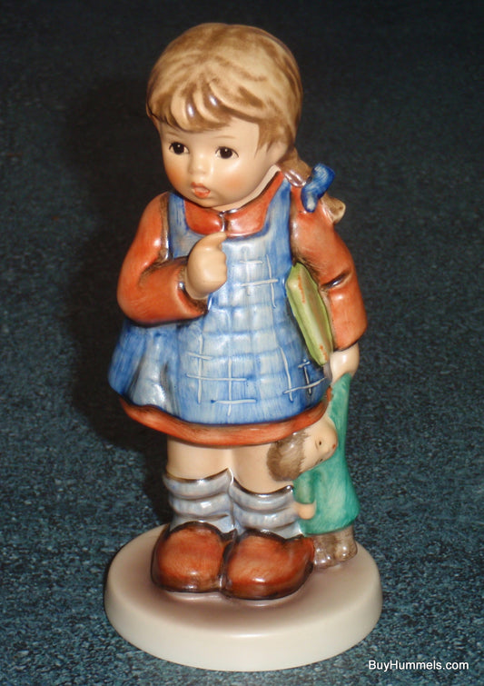 "I Wonder" Goebel Hummel Figurine #486 TMK7 - Little Girl In Dress With Doll!