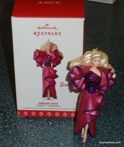 2017 Hallmark Christmas Ornament: DREAM DATE BARBIE DOLL Hallmark Keepsake GIFT!