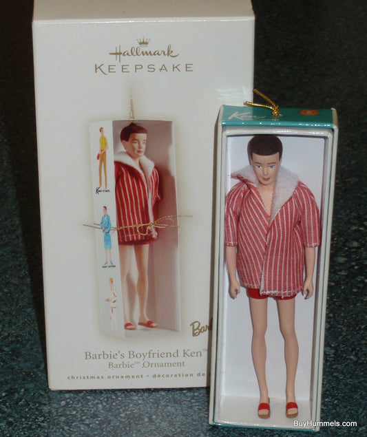 "Barbie's Boyfriend Ken" Hallmark Christmas Ornament With Box From 2009 - GIFT!
