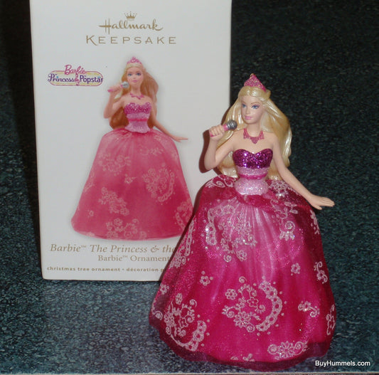 Hallmark Keepsake Barbie The Princess & the Pop Star 2012 Christmas Ornament!