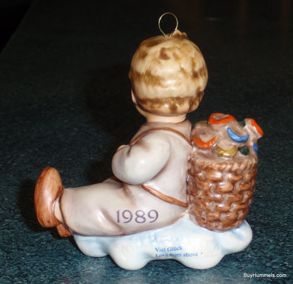 "Love From Above" Goebel Hummel 1989 Christmas Ornament Figurine #481 - Angel with Heart