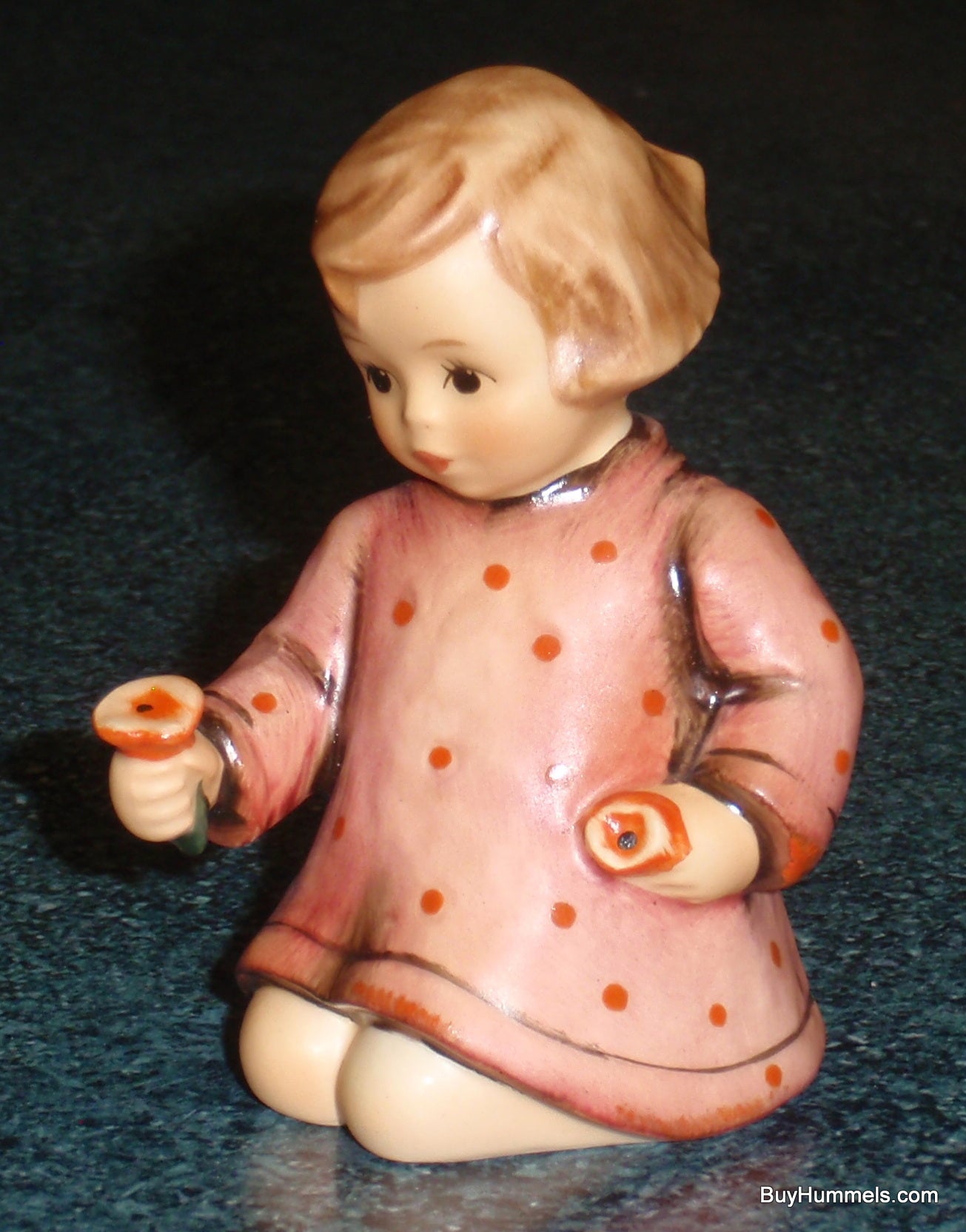 "One For You One For Me" Goebel Hummel Figurine #482 - Little Girl With Flowers!