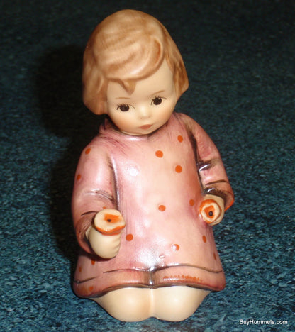 "One For You One For Me" Goebel Hummel Figurine #482 - Little Girl With Flowers!