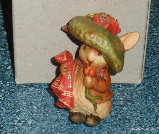 Beatrix Potter Benjamin Bunny Toriart Anri Italy Christmas Ornament 1980