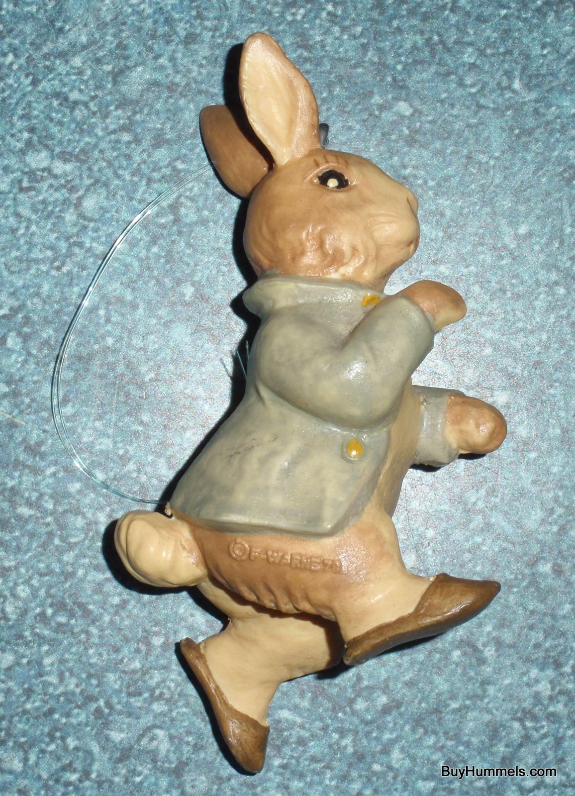 ANRI TORIART BEATRIX PETER RABBIT 1980 ITALY 3" CHRISTMAS ORNAMENT WITH BOX GIFT