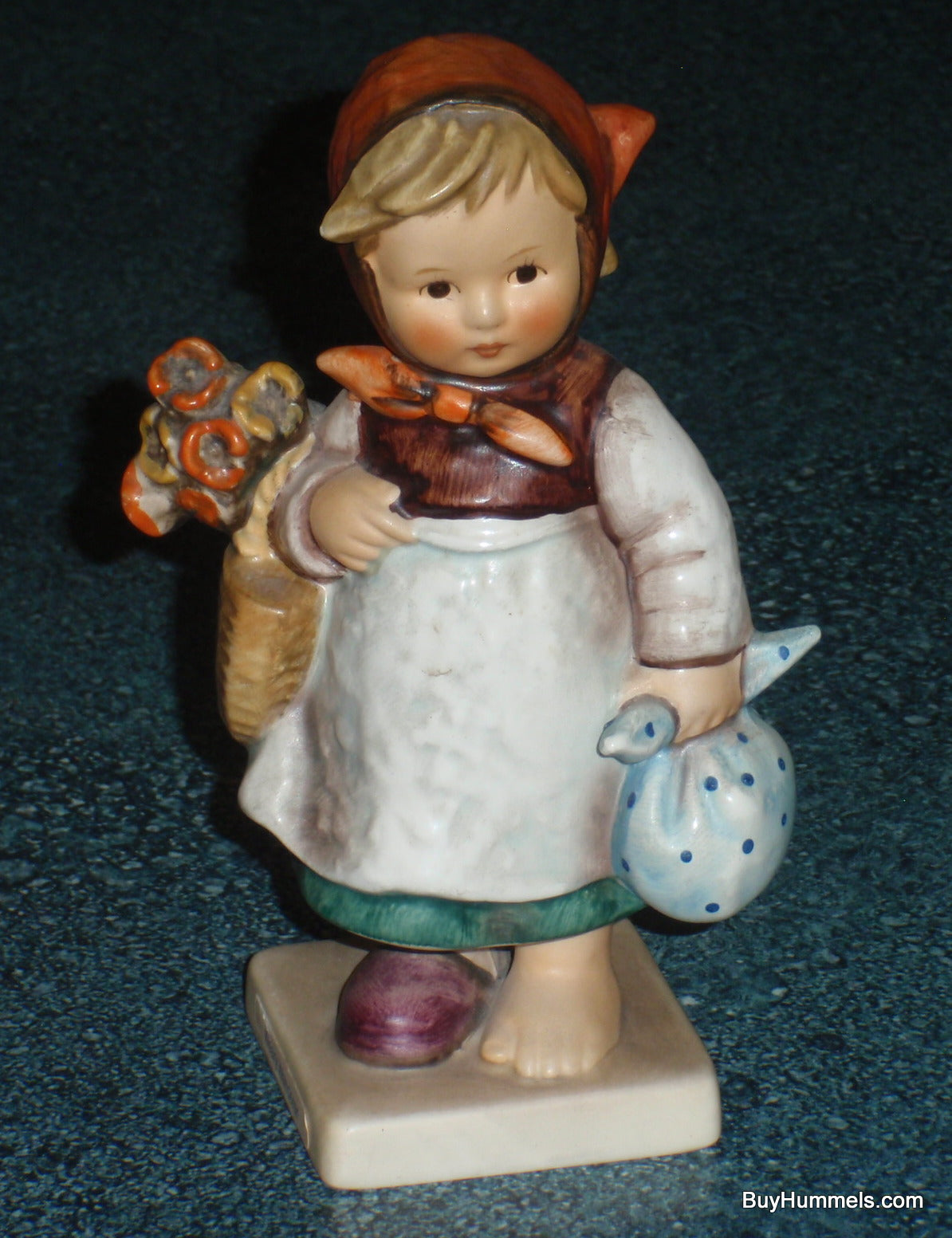 "Weary Wanderer" Goebel Hummel Figurine #204 - Little Girl On An Adventure!