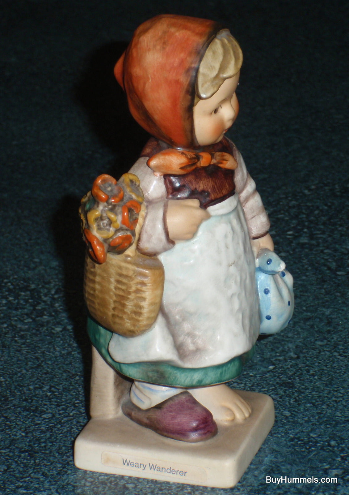 "Weary Wanderer" Goebel Hummel Figurine #204 - Little Girl On An Adventure!