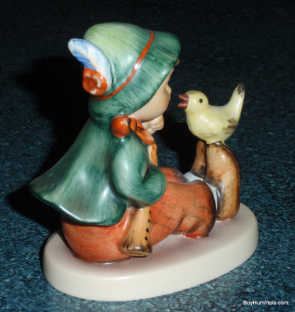 "Singing Lesson" Goebel Hummel Figurine #63 - Boy With Yellow Song Bird!