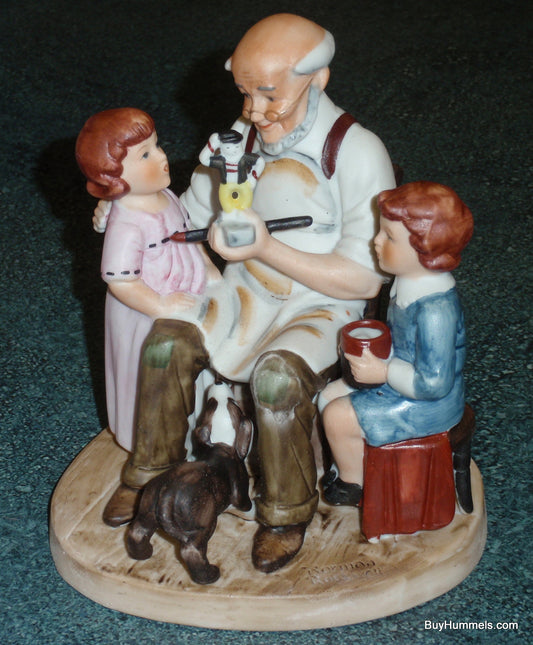 1980 Annual Norman Rockwell "The Toymaker" Collectible Figurine