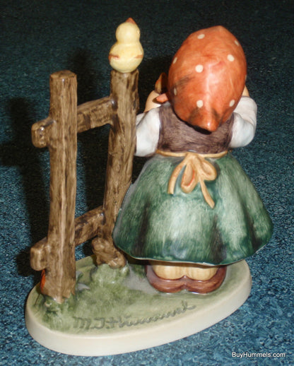 "Chicken Licken" Goebel Hummel Figurine #385 - Little Girl With Peeps - GIFT!