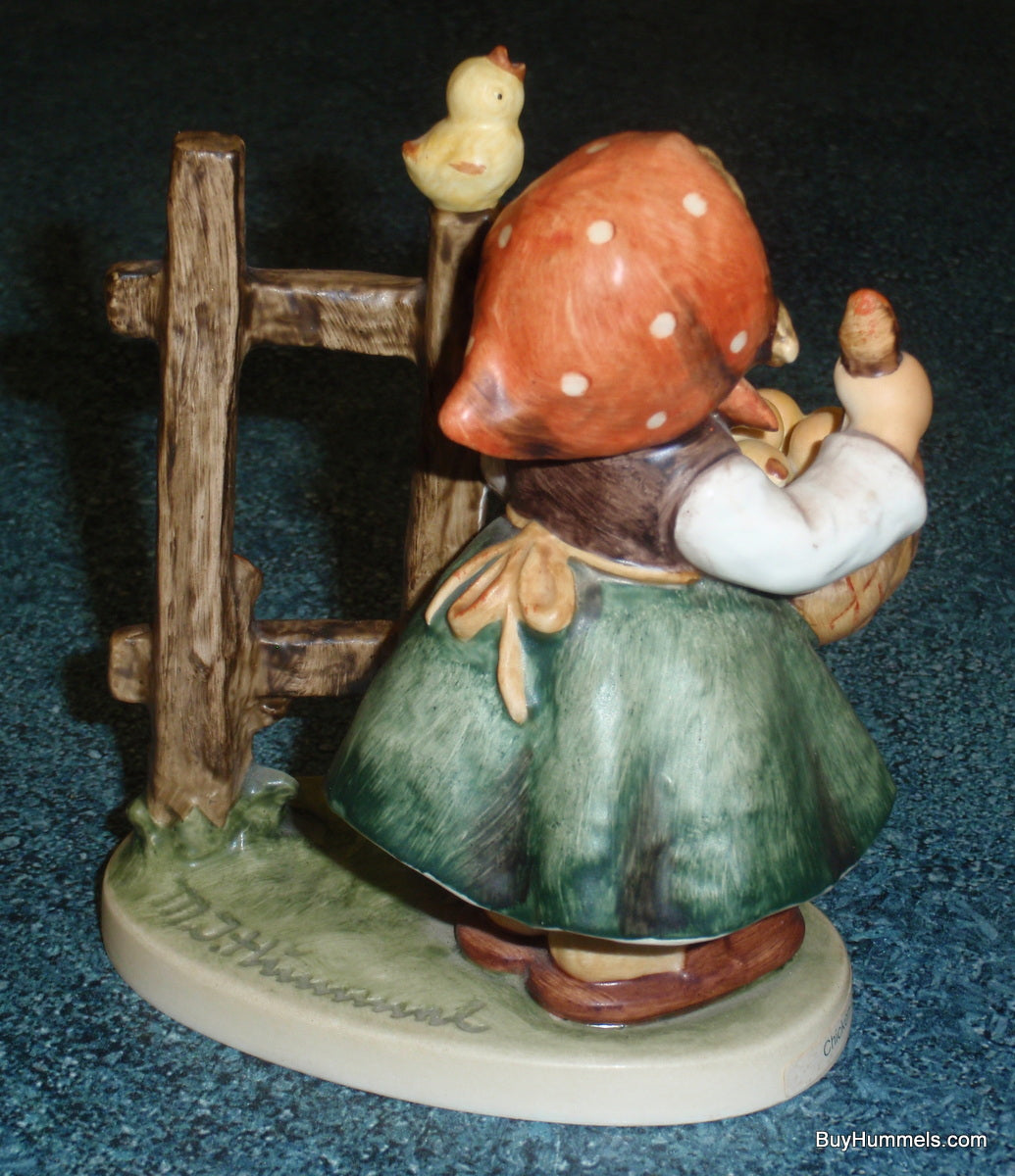 "Chicken Licken" Goebel Hummel Figurine #385 - Little Girl With Peeps - GIFT!