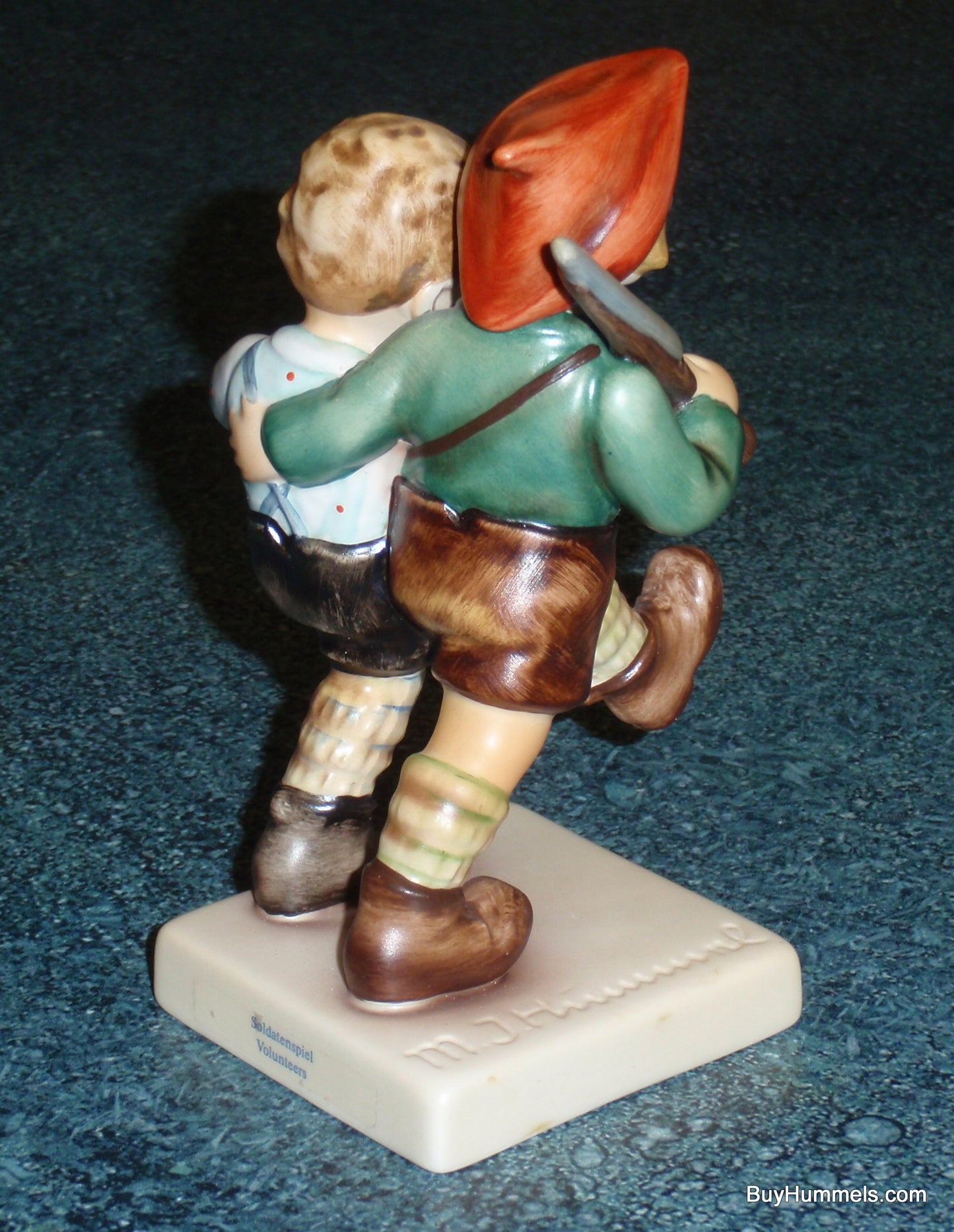 "Volunteers" Goebel Hummel Figurine #50 2/0 - Two Boys Marching - Military Gift!