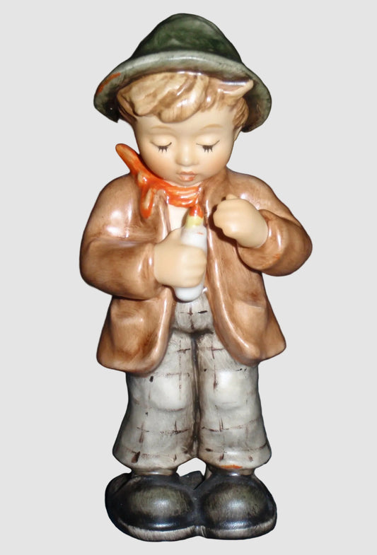 Goebel Hummel Watchful Vigil Figurine 2230/S Boy Candle Hannes Childrens Nativity TMK 8 Vintage Germany