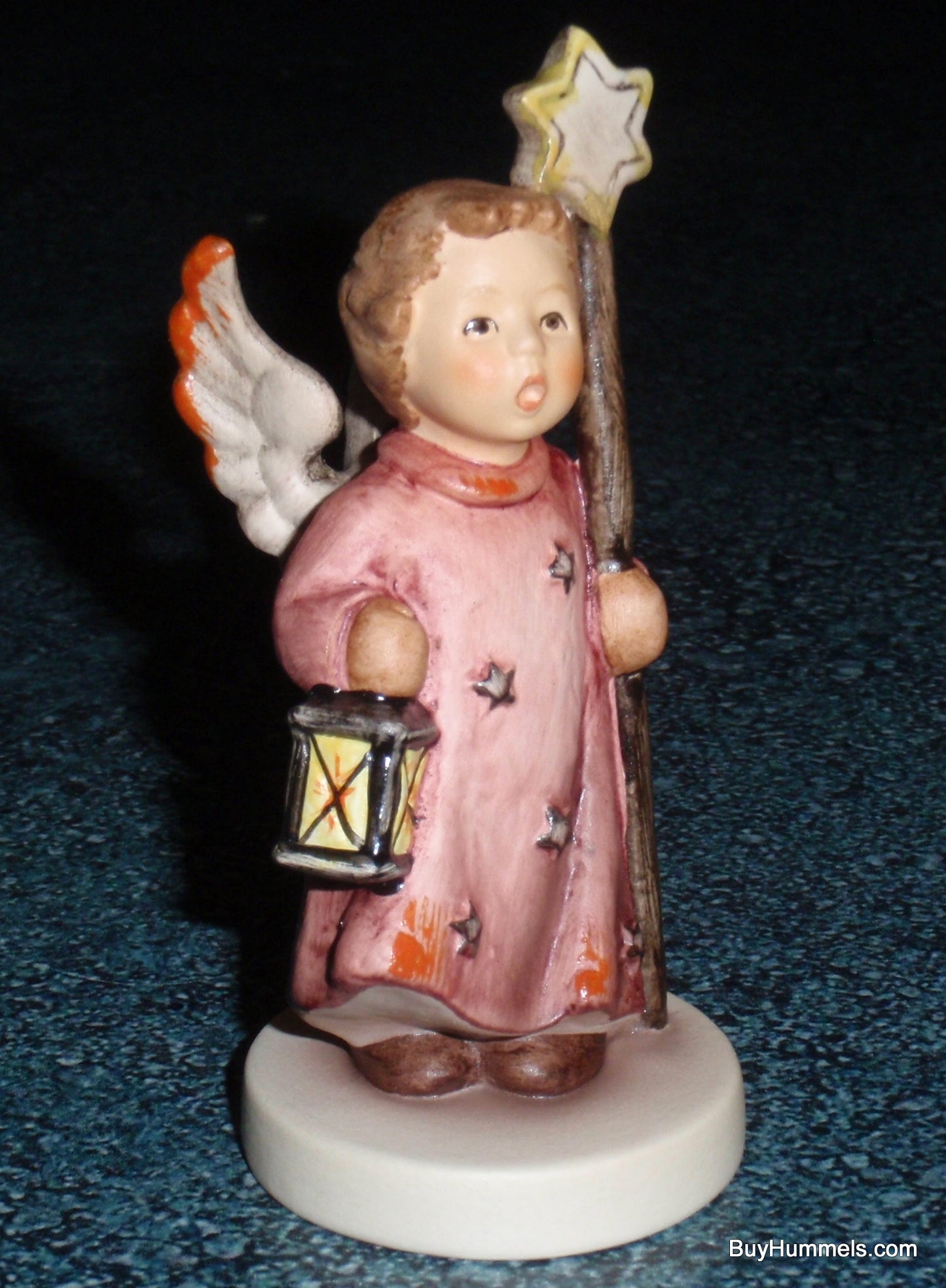 "Christmas Song" Goebel Hummel Angel Figurine #343/4/0 - 3.5" Miniature Angel with Star Staff