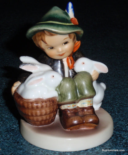 "Playmates" Goebel Hummel Figurine #58 2/0 - Boy With Bunnies!