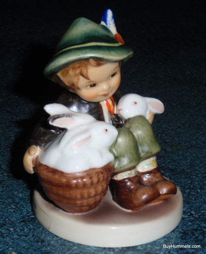 "Playmates" Goebel Hummel Figurine #58 2/0 - Boy With Bunnies!