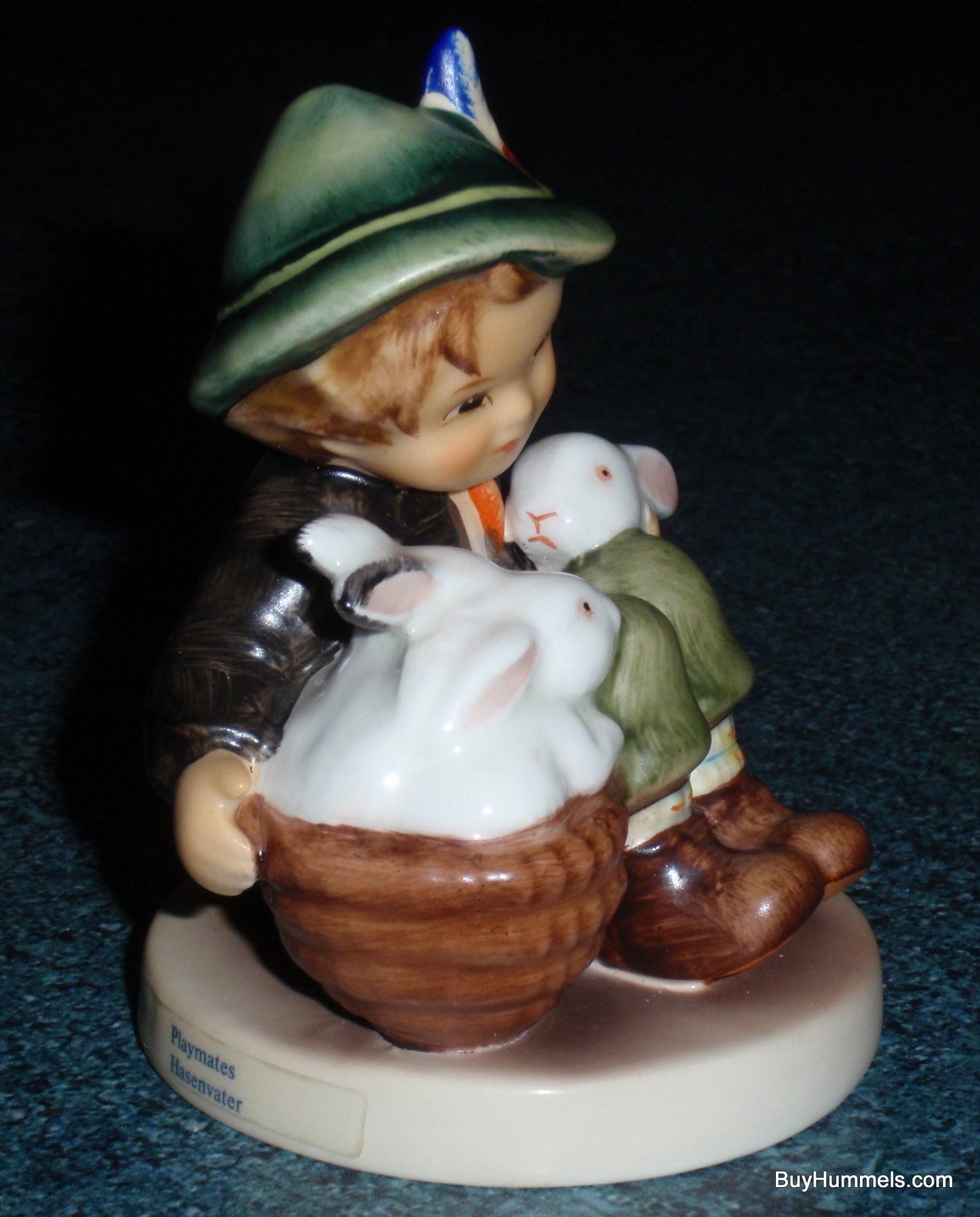 "Playmates" Goebel Hummel Figurine #58 2/0 - Boy With Bunnies!