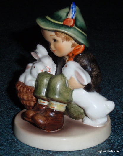 "Playmates" Goebel Hummel Figurine #58 2/0 - Boy With Bunnies!