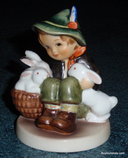 "Playmates" Goebel Hummel Figurine #58 2/0 - Boy With Bunnies!