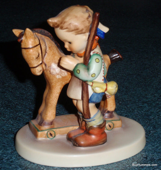 "Prayer Before Battle" Goebel Hummel Figurine #20 - Boy With Rocking Horse - CUTE!