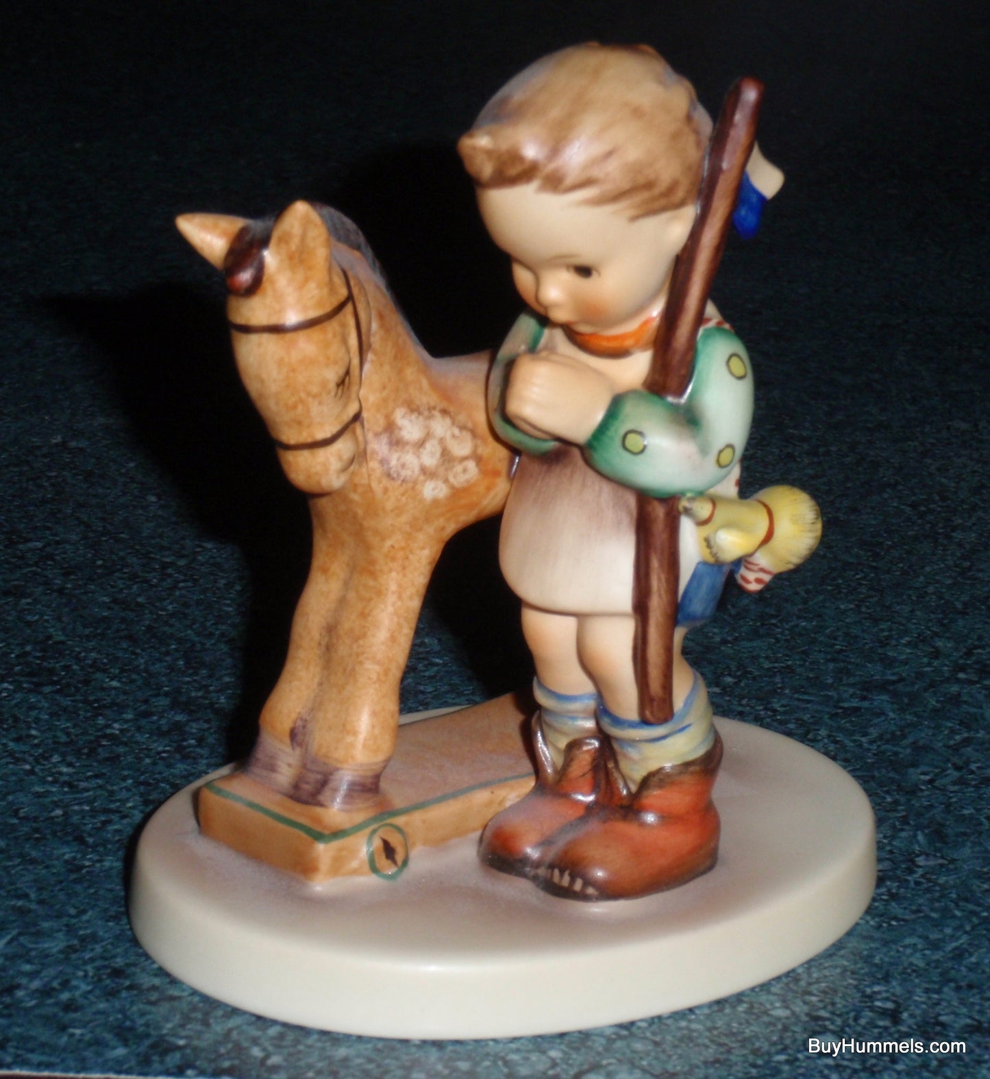 "Prayer Before Battle" Goebel Hummel Figurine #20 - Boy With Rocking Horse - CUTE!