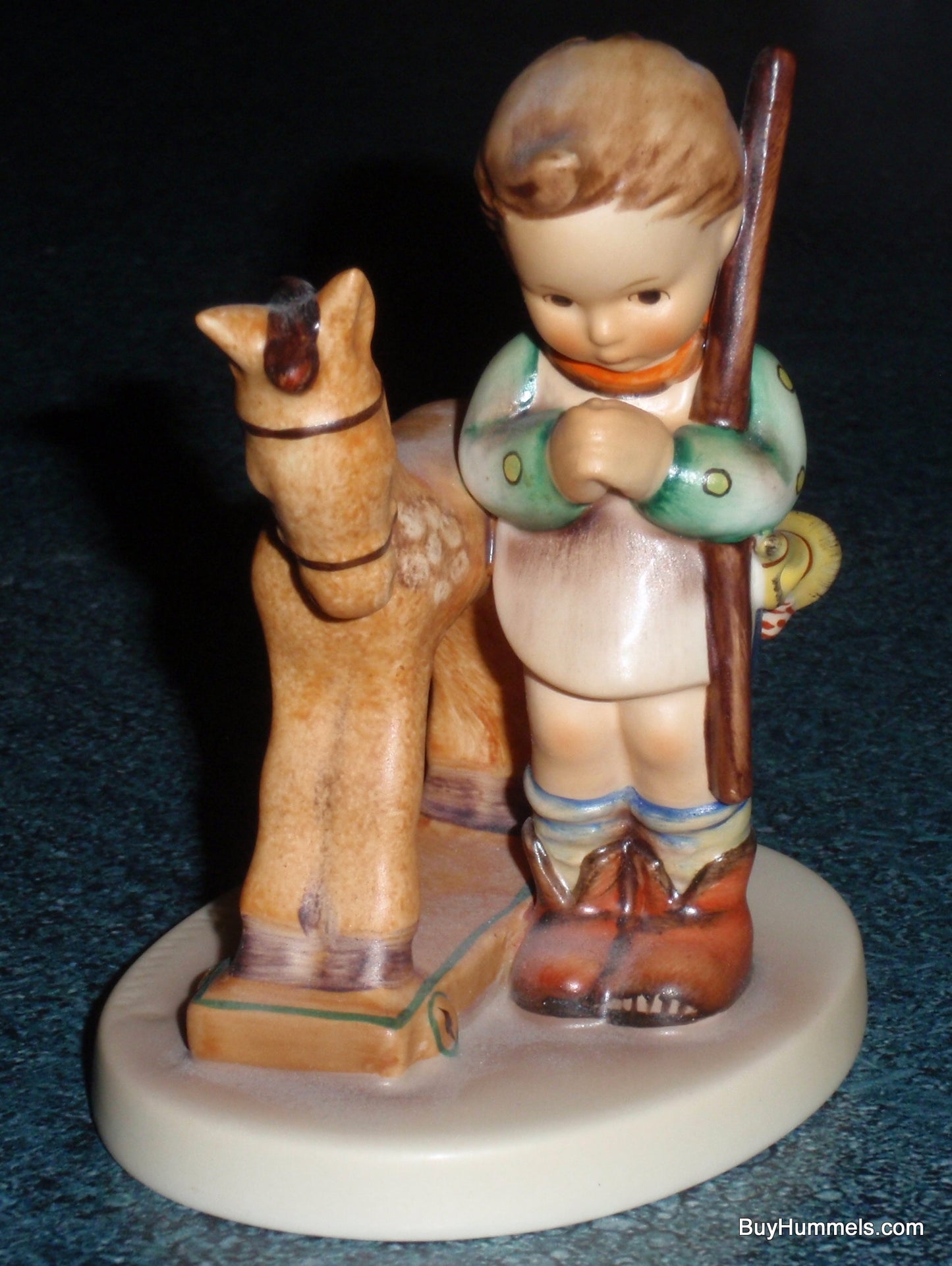 "Prayer Before Battle" Goebel Hummel Figurine #20 - Boy With Rocking Horse - CUTE!