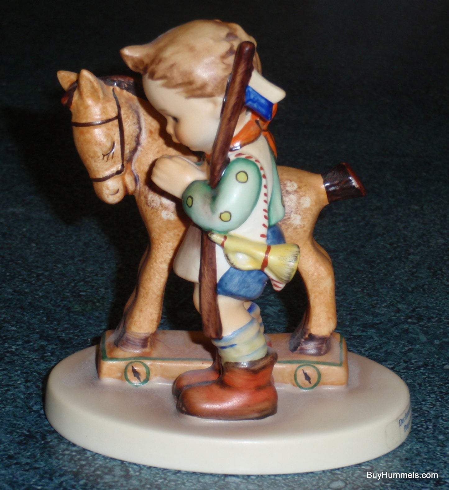 "Prayer Before Battle" Goebel Hummel Figurine #20 - Boy With Rocking Horse - CUTE!