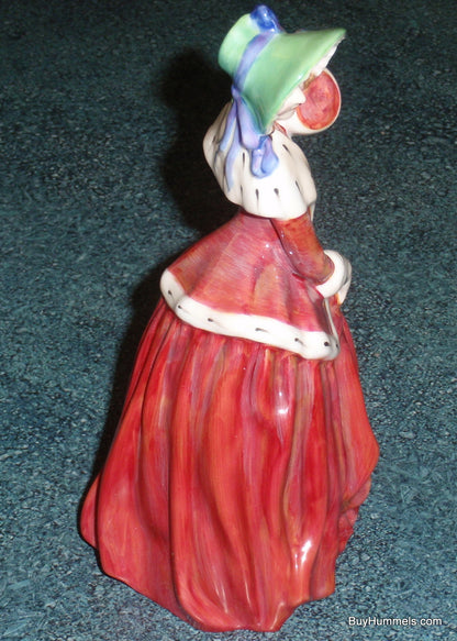 "Christmas Morn" Royal Doulton Figurine HN1992 - Lady in Red Coat (7")