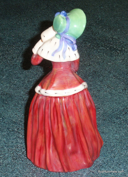 "Christmas Morn" Royal Doulton Figurine HN1992 - Lady in Red Coat (7")