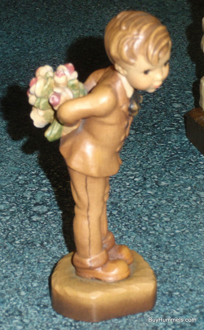 Anri Sarah Kay "Romantic Notions" and Young Man's Fancy" Figurines With Rosegate