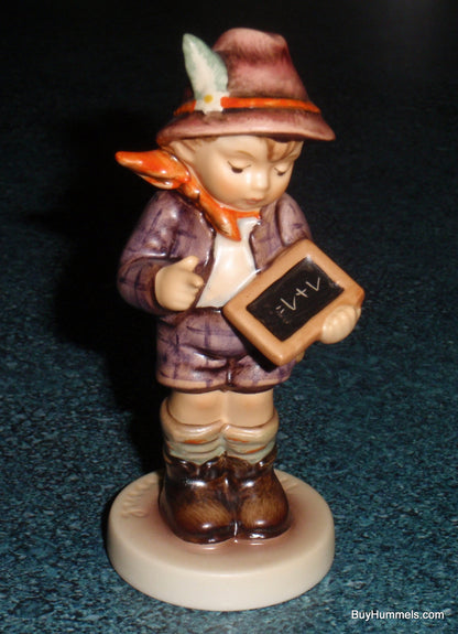 "One Plus One" Goebel Hummel Figurine #556 - Little Boy Learning Math!