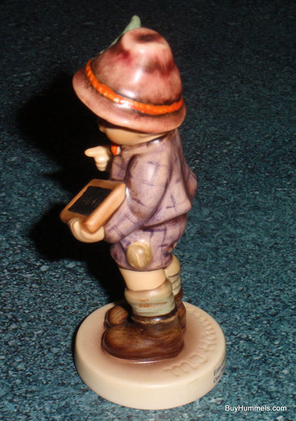 "One Plus One" Goebel Hummel Figurine #556 - Little Boy Learning Math!