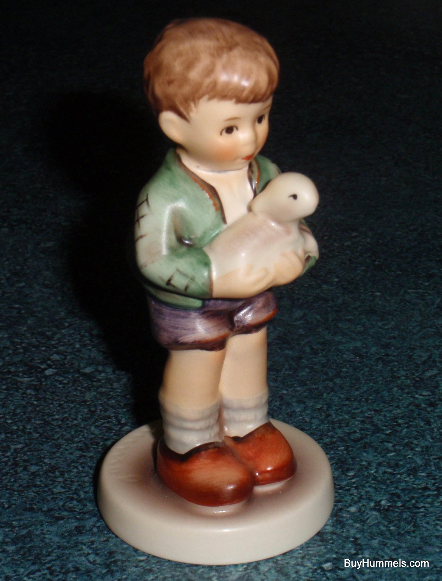 "I'll Protect Him" Goebel Hummel Figurine #483 - Little Boy With Baby Lamb!