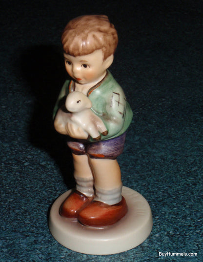 "I'll Protect Him" Goebel Hummel Figurine #483 - Little Boy With Baby Lamb!