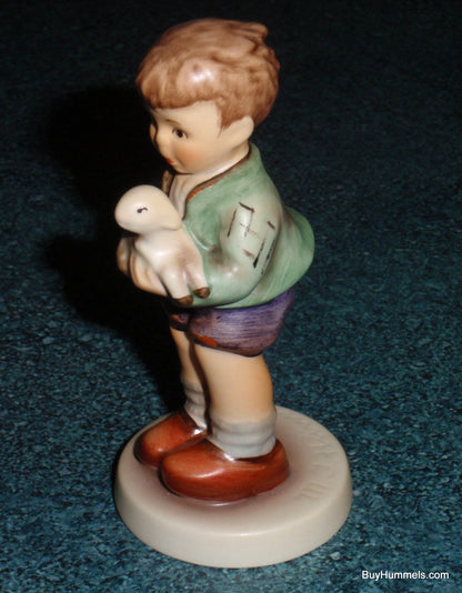 "I'll Protect Him" Goebel Hummel Figurine #483 - Little Boy With Baby Lamb!