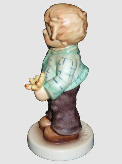 "Sweetheart" Goebel Hummel Figurine #2323 - Boy with Swarovski Crystal (4")