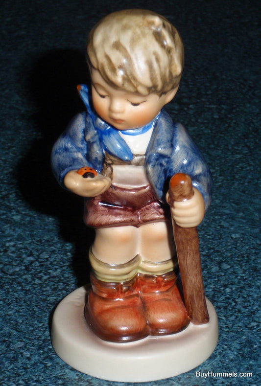 Summertime Surprise Goebel Hummel Figurine #428 3/0 - Little Boy With Ladybug!